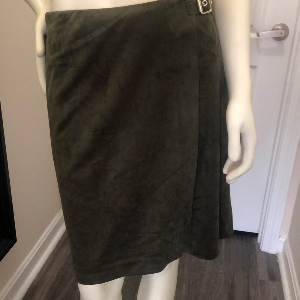 Banana Republic “Vegan” Suede Wrap Skirt